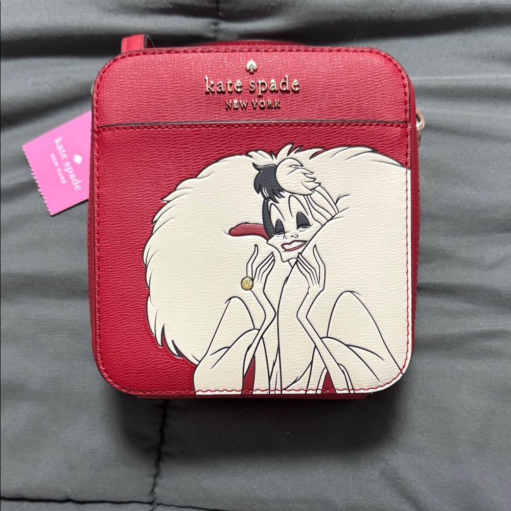 Kate Spade Red Cruella de Vil Square Bag
